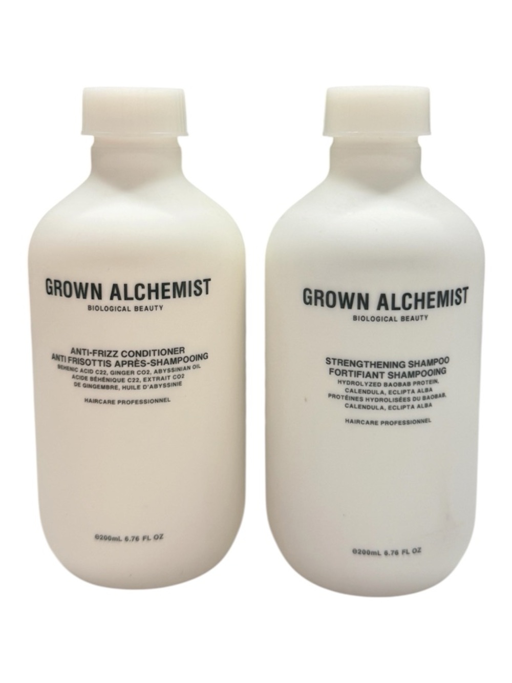 Grown Alchemist set- Strengthening Shampoo + Anti-Frizz Conditioner 6.76 oz each